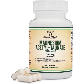double wood supplements pms relief magnesium (tauromag) – 350mg (60 capsules)