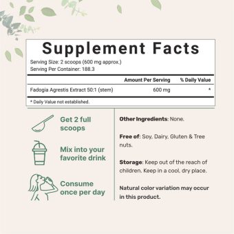 fadogia agrestis 50:1 stem extract, 4 oz