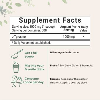 l tyrosine powder, 500 grams