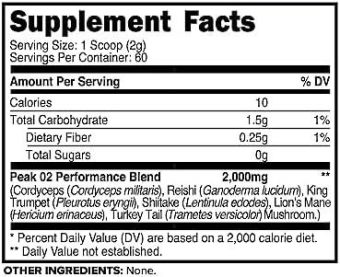 primaforce peak o2 workout supplement, 120 grams proprietary blend, non gmo, vegan and gluten free health & household