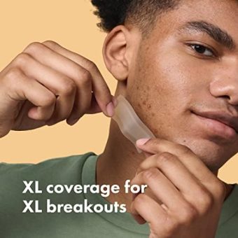 mighty patch surface – large hydrocolloid acne patch for body and face breakouts, 10 count