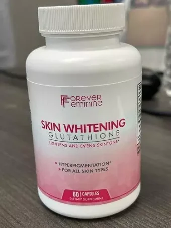 forever feminine premium glutathione pills dark spot corrector and hyperpigmentation supplement for skin advanced and powerful antioxidant 60 capsules