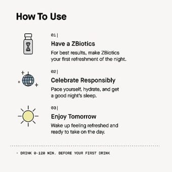 zbiotics® probiotic drink — over 2 million bottles sold — 3 pack grocery & gourmet food