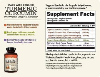 naturewise curcumin turmeric 2250mg | 95% curcuminoids & bioperine black pepper extract | advanced absorption for cardiovascular health joint support | gluten free non gmo [1 month supply 90 count]