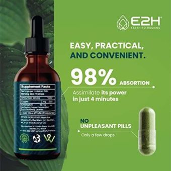 (1 bottle, liquid) chlorophyll liquid drops great tasting all natural concentrate energy booster, digestion and immune system supports, internal deodorant highly absorbent liquid formula