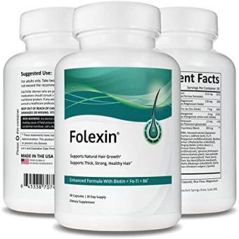 folexin biotin, fo ti, tyrosine, vitamins, minerals and herbal extracts tab for hair growth 60 capsules