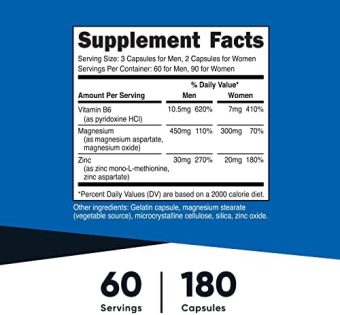 nutricost zma 180 capsules non gmo and gluten free zma supplementt