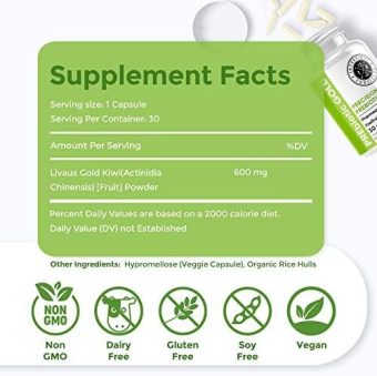 intestinal fortitude prebiotic gold kiwifruit fiber, butyrate & prebiotic restore supplement to support the gut, immune & digestive support, anti bloating & leaky gut repair, dairy free capsules : health & household