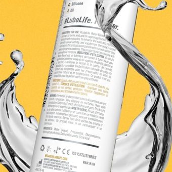 lube life water based personal lubricant, 240ml, women and couples (free of parabens, glycerin, silicone and oil)