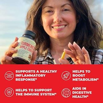 vimerson health turmeric apple cider vinegar supplement with ginger and bioperine