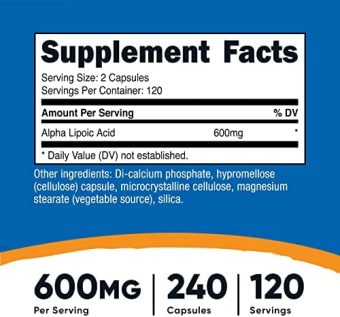 nutricost nutricost d aspartic acid capsules (pack of 180 capsules) (3000mg serving)