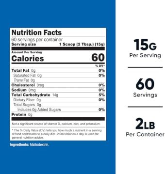 nutricost maltodextrin powder , pure powder gluten free, non gmo