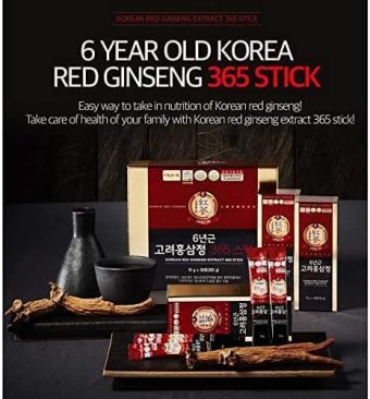 korea ginseng 6 years red ginseng 365 stick