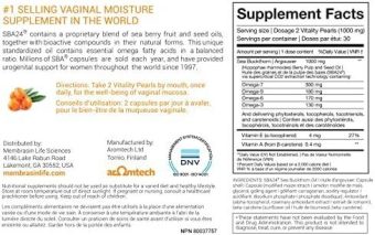 membrasin feminine moisturizer supplement – 100% natural daily support with omega 7 & essential vitamins