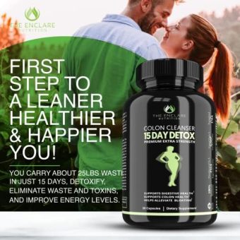 colon cleanser detox. premium 15 day fast acting detox cleanse diet pills, probiotic, fiber, natural laxatives for constipation relief, bloating