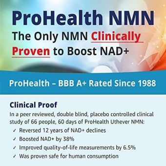 prohealth longevity pure nmn pro powder 15 grams uthever brand world’s most trusted, ultra pure, stabilized, pharmaceutical grade nmn to boost nad+ used in human clinical research trials