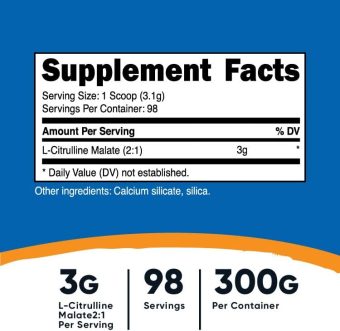 nutricost l citrulline malate powder