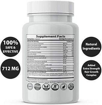 finanutride natural dht blocker & hair growth capsules to prevent hair loss, stimulate hair follicles, stop hair loss, regrow hair. proprietary anti hair loss, hair regrowth treatment & vitamin pills