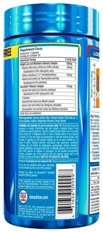 xenadrine weight loss pills for women & men ultimate increase metabolism & energy booster energy supplements, 120 count