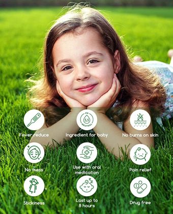 mommed cooling patch, fever patch for kids,12 sheets