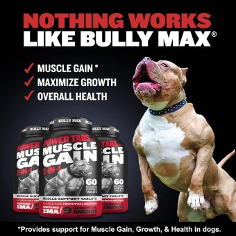 bully max chewable dog supplement – muscle & growth support multivitamin for all breeds & ages – 60 tablets