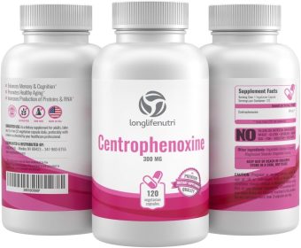 centrophenoxine 300mg (dmae & pcpa) – 120 vegetarian capsules, 4 month supply, natural nootropic for strengthening memory, focus, & cognitive function, non gmo, no artificial flavors, made in usa