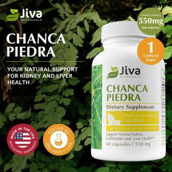 jiva botanicals chanca piedra stone breaker formulated from chanca piedra herb 60 capsules