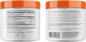 the genius brand creatine powder with creapure monohydrate and carnosyn beta alanine sr (sour apple, 195g)