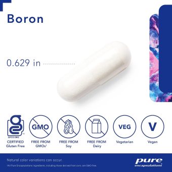boron (glycinate) hypoallergenic supplement for healthy nutrient and hormone utilisation 60 capsules