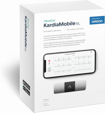 kardiamobile 6 lead personal ekg monitor | fda cleared heart rhythm tracker – instant results in 30 seconds