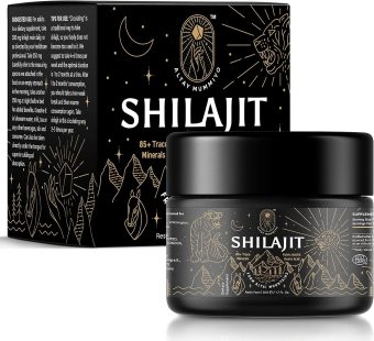 altay mummiyo shilajit resin with fulvic acid & trace minerals, original siberian pure shilajit with 85+ humic acid supplement, support metabolism & immune system, pack of 2