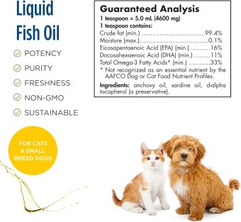 nordic naturals omega 3 pet, cats and small breed dogs, 2fl. oz (60ml)