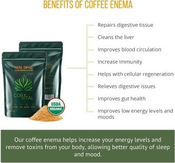 1lb organic enema coffee – gerson therapy roast for liver detox & colon cleanse – usda organic, mold free