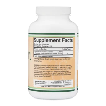 double wood supplements phosphatidylcholine 210 x 1200mg softgels