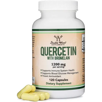 quercetin with bromelain 120 count double wood