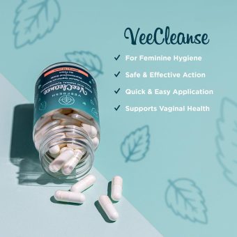 veefresh veecleanse – boric acid vaginal suppositories – 600mg | 30 count | ph balance support | intimate wellness formula