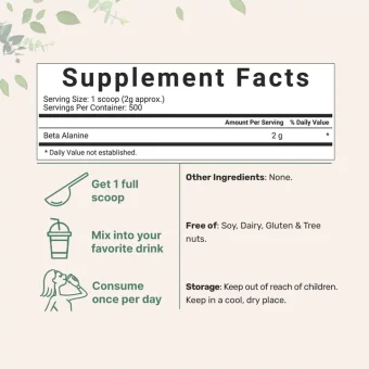 beta alaine powder, 2.2lb