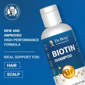 dr. berg nutritionals biotin shampoo for hair growth hair loss shampoo for men & women thickening & volumizing mens shampoo for thinning hair all hair types paraben & sulphate free 237ml