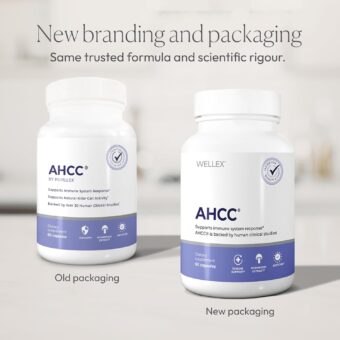 papillex ahcc supplement maximum strength natural immune support extract maintains natural killer cell activity 20+ human research studies 60 veggie capsules (1 pack)