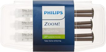 philips zoom nitewhite 22% teeth whitening gel – 3 syringes