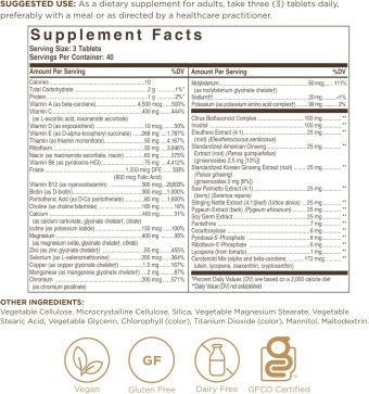 solgar male multiple 60 tablets – multivitamin for men’s health, energy & immunity, non gmo, vegan