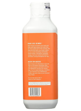 bulletproof brain octane mct oil 32 oz, perfect for keto and paleo diet, 100% non gmo premium c8 oil
