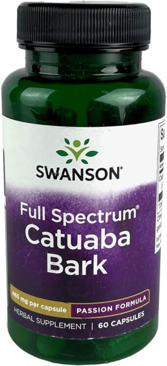 swanson catuaba bark – supports endurance & stamina for men & women (465 mg, 60 capsules)
