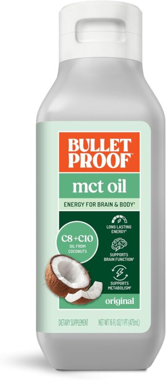 bulletproof xct oil for keto and paleo diet from coconuts only 16oz