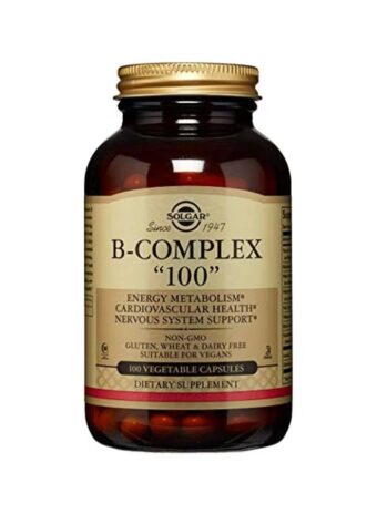 b complex “100” dietary supplement – high potency b vitamins – 100 vegetarian capsules