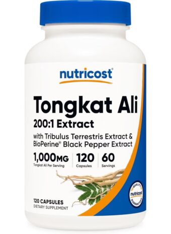 nutricost tongkat ali 1,000mg 60 capsules