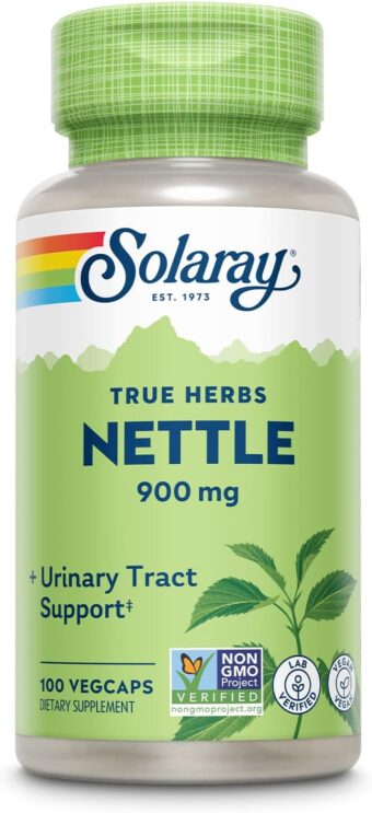 solaray nettle leaf 900 mg, vegan supplement for urinary health and kidney support