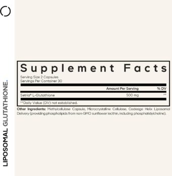 codeage liposomal glutathione supplement – setria l glutathione 500 mg with phospholipid complex – vegan, non gmo – 60 capsules