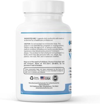 250mg liposomal nmn supplement 60 vegan capsules to support nad+ production, cellular energy