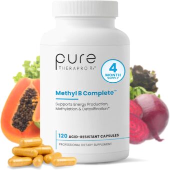 methyl b complete 120 vegetable capsules | optimal methylation support supplement